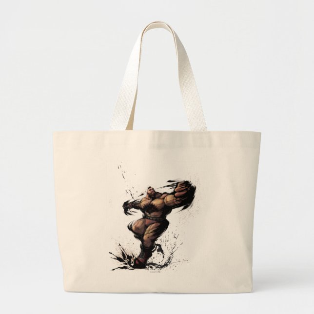 Zangief Spin Large Tote Bag (Front)