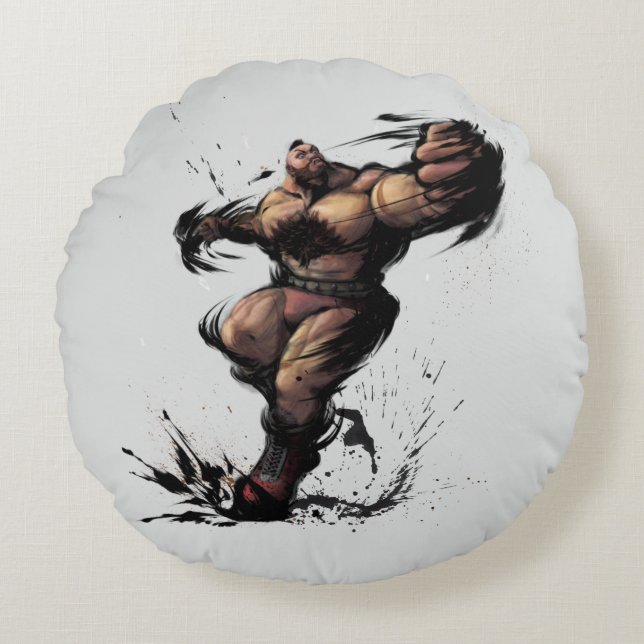 Zangief Spin Round Pillow (Front)
