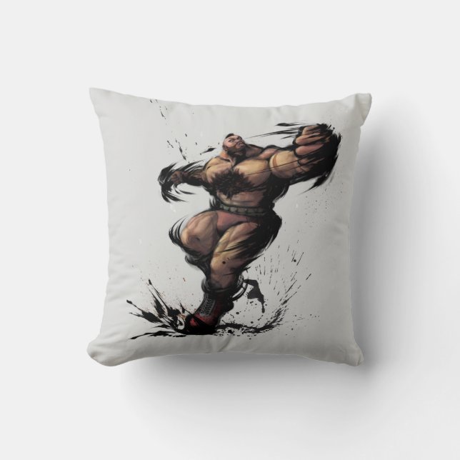 Zangief Spin Throw Pillow (Front)
