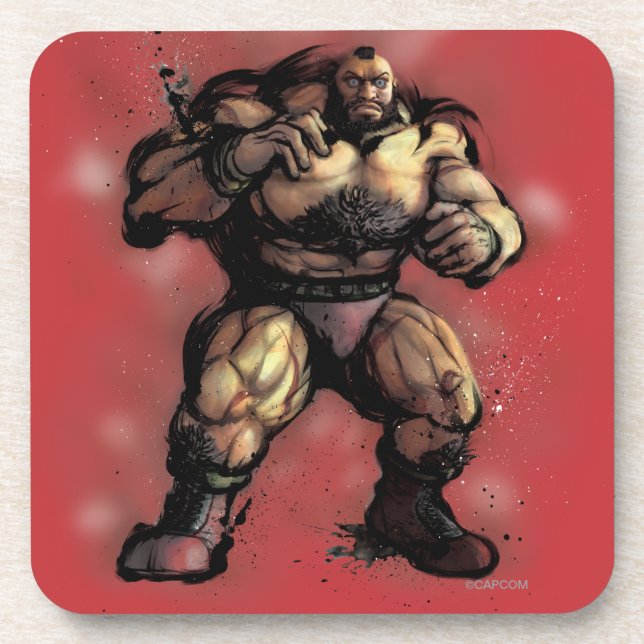 Zangief Stance Beverage Coaster (Front)