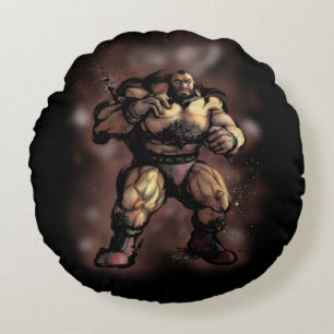 Zangief Stance Round Pillow