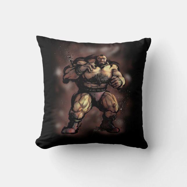 Zangief Stance Throw Pillow (Front)