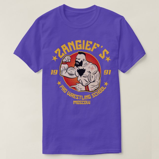 Zangiefs prowrestling school T-Shirt (Design Front)