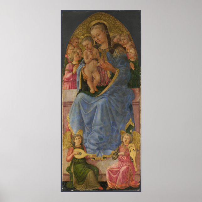 Zanobi Machiavelli The Virgin and Child Poster (Front)