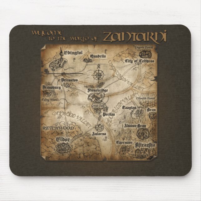 Zantarni Map Mousepad (Front)