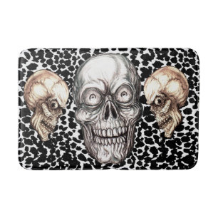 ZANY SKULL BATH MAT