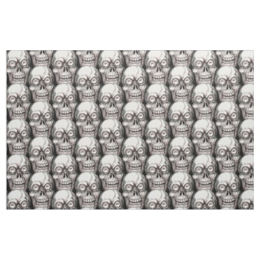 ZANY SKULL PRINT FABRIC