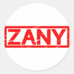 Zany Stamp Classic Round Sticker