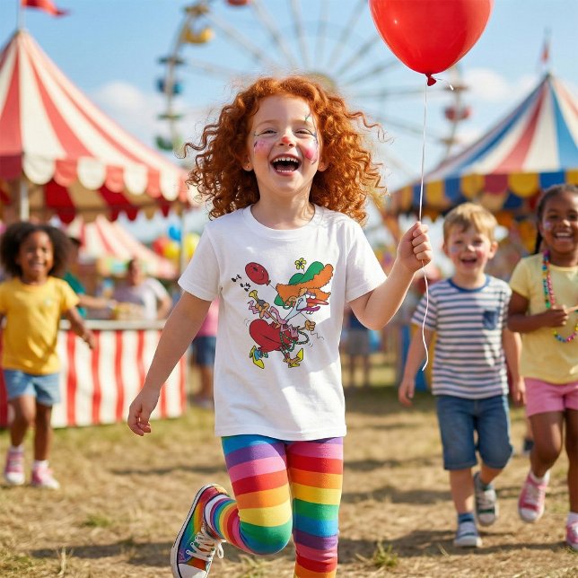 Zany Woman Running Clown T-Shirt (Creator Uploaded)