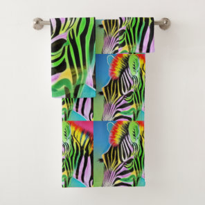 Zany Zebra Bath Towel Set