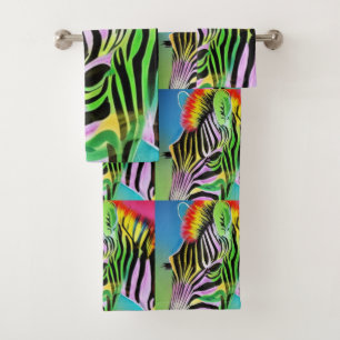 Zany Zebra Bath Towel Set
