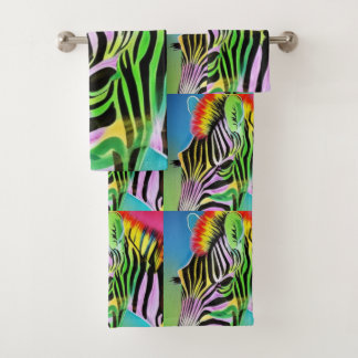 Zany Zebra Bath Towel Set