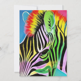 Zany Zebra Holiday Card