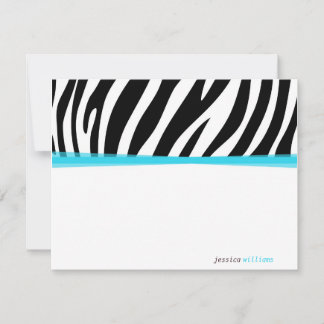 Zany Zebra Note Card