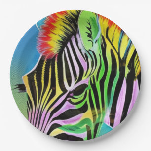 Zany Zebra Paper Plates