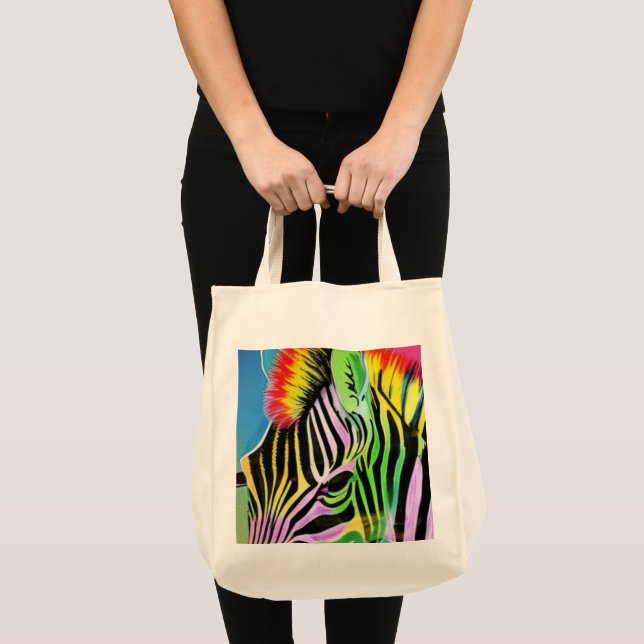 Zany Zebra Tote Bag (Front (Product))
