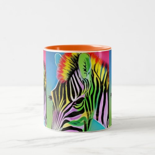 Zany Zebra Two_Tone Coffee Mug