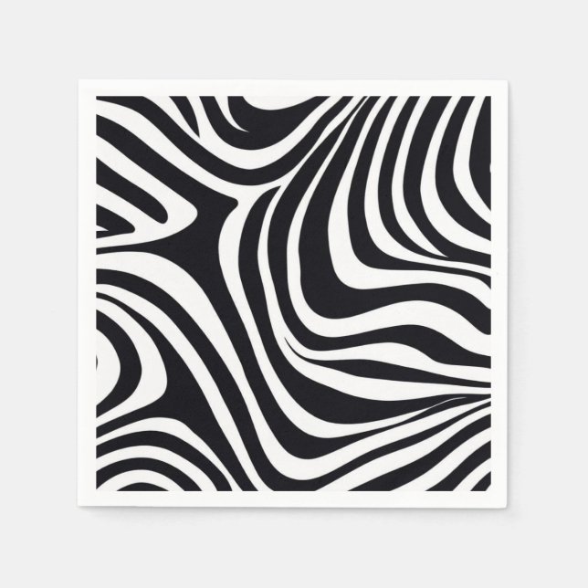Zany Zebra Zest Napkins (Front)