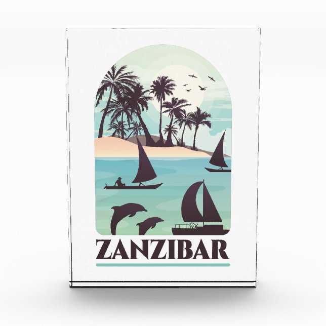Zanzibar Africa Vintage Photo Block (Front)