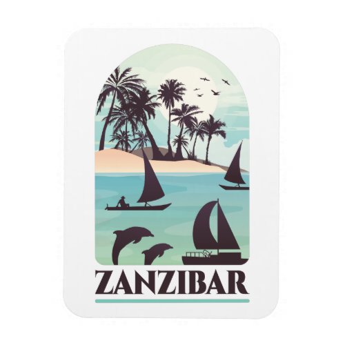 Zanzibar Africa Vintage Photo Magnet