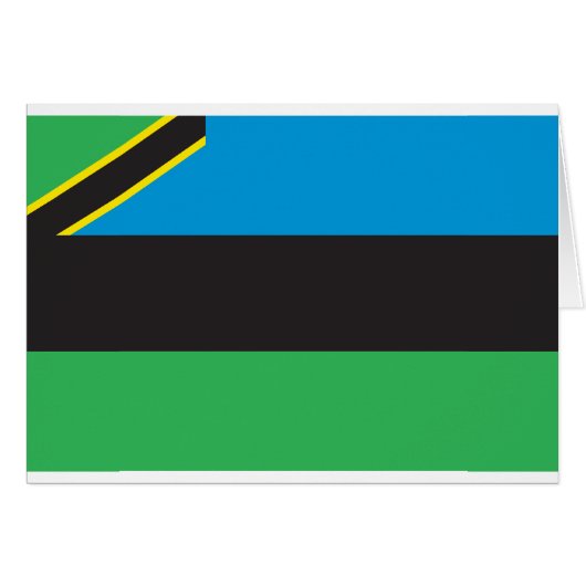 Zanzibar Flag Cards (Front Horizontal)