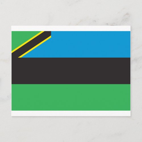 Zanzibar Flag Postcard