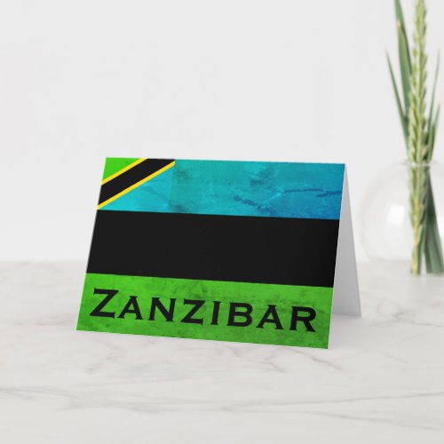 Zanzibar Island Tanzania Card