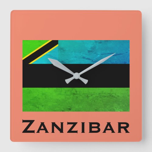 Zanzibar Island Tanzania Square Wall Clock