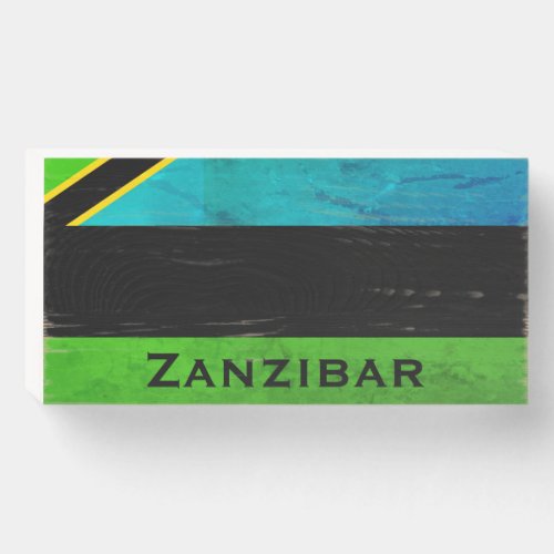 Zanzibar Island Tanzania Wooden Box Sign