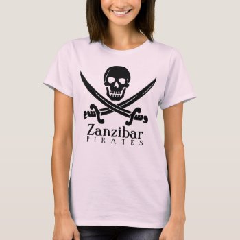 Zanzibar Pirates Scull Shirt by shirts4girls at Zazzle