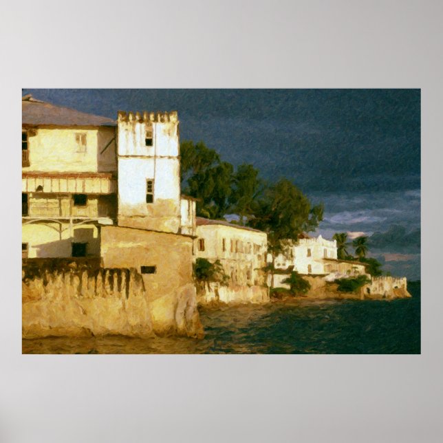 Zanzibar Storm Clouds Poster (Front)