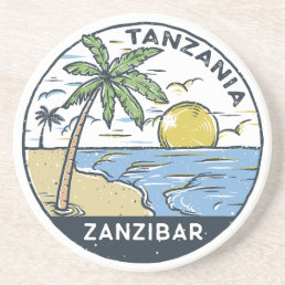 Zanzibar Tanzania Vintage Coaster