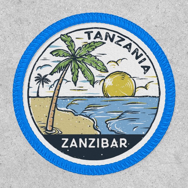 Zanzibar Tanzania Vintage Patch (Front)