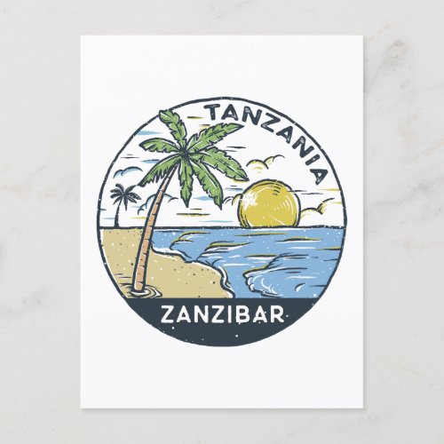Zanzibar Tanzania Vintage Postcard