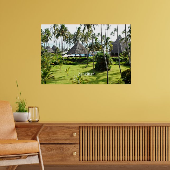 Zanzibar tropical paradise poster (Living Room 2)