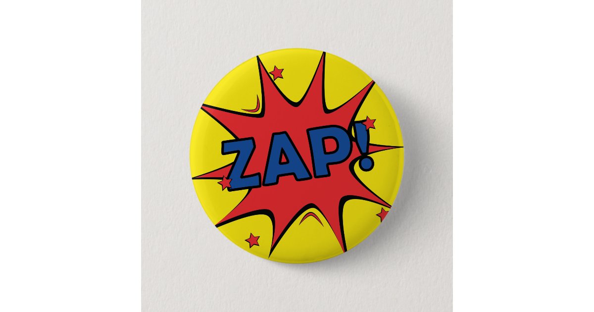 Zap Button Zap Button | Zazzle