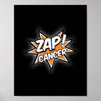 Zap Cancer Leukemia Cancer Awareness  Poster