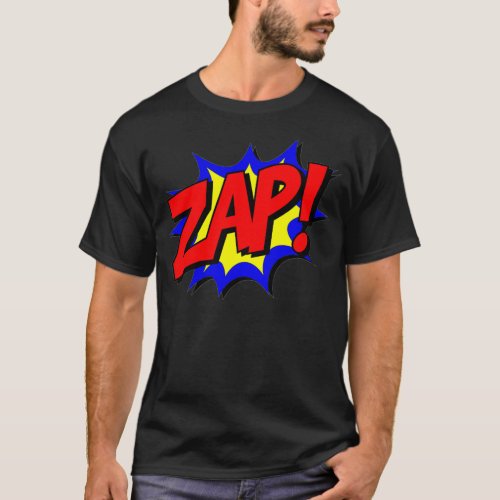 Zap Comic Book Nostalgic 1980s Design T_Shirt