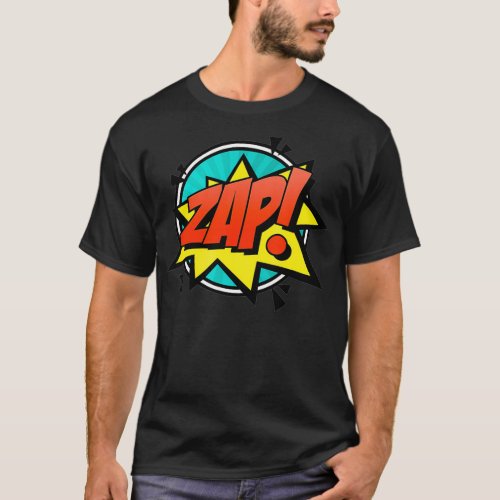 ZAP Cool Comic Strip Text Bubble Pop Art Comic T_Shirt