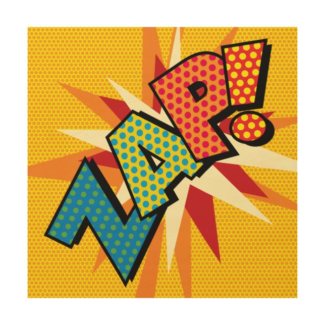ZAP Fun Retro Comic Book Pop Art (Front)