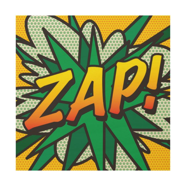 ZAP Fun Retro Comic Book Pop Art (Front)