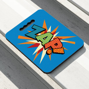 ZAP Fun Retro Comic Book Pop Art Seat Cushion