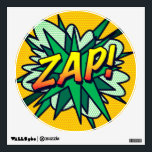 ZAP Fun Retro Comic Book Pop Art Wall Decal<br><div class="desc">A fun,  cool and trendy retro comic book pop art-inspired design that puts the wham,  zap,  pow into your day. The perfect gift for superheroes,  your friends,  family or as a treat to yourself. Designed by ComicBookPop© at www.zazzle.com/comicbookpop*</div>