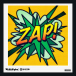 ZAP Fun Retro Comic Book Pop Art Wall Decal<br><div class="desc">A fun,  cool and trendy retro comic book pop art-inspired design that puts the wham,  zap,  pow into your day. The perfect gift for superheroes,  your friends,  family or as a treat to yourself. Designed by ComicBookPop© at www.zazzle.com/comicbookpop*</div>
