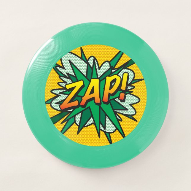 ZAP Fun Retro Comic Book Pop Art Wham-O Frisbee (Front)