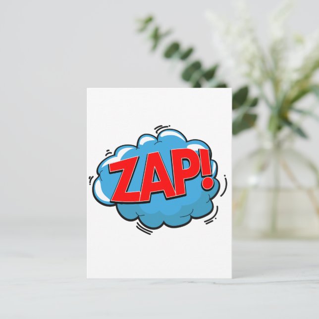 ZAP! INVITATION POSTCARD (Standing Front)