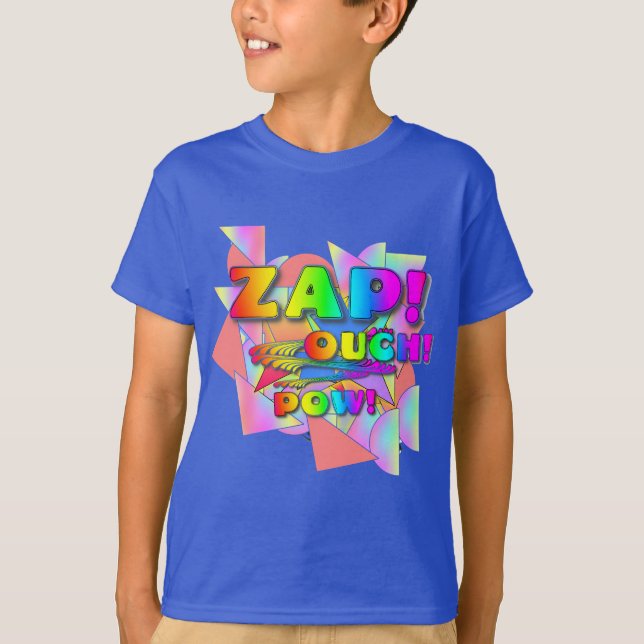 Zap Ouch Pow Boys T-Shirt (Front)
