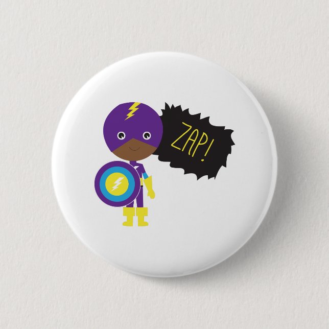 ZAP! PINBACK BUTTON (Front)