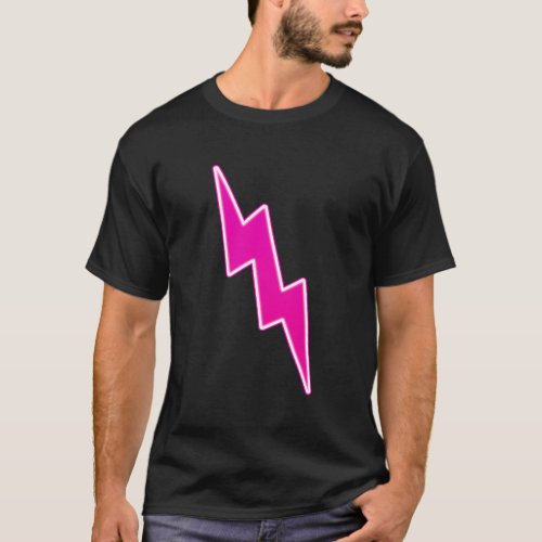 Zap  Pink Lightning Bolt T_Shirt