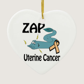 ZAP Uterine Cancer Ceramic Ornament